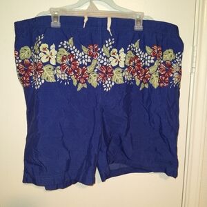 Polo Ralph Lauren Floral Mesh Lined Nylon Swim Shorts Trunks Men's sz XL.